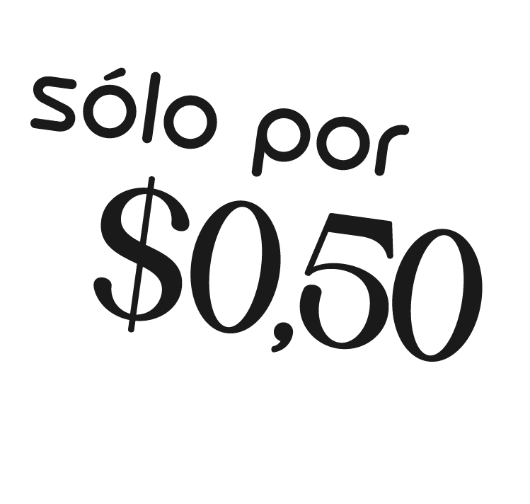 Sólo por $0,50@3x
